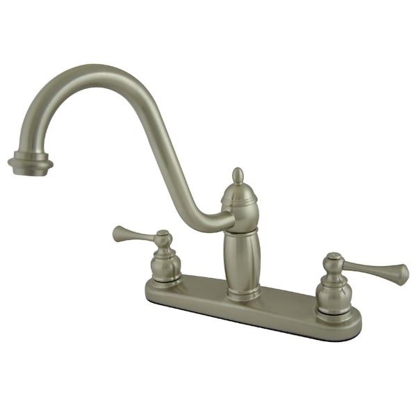 Heritage Centerset Kitchen Faucet, Brushed Nickel